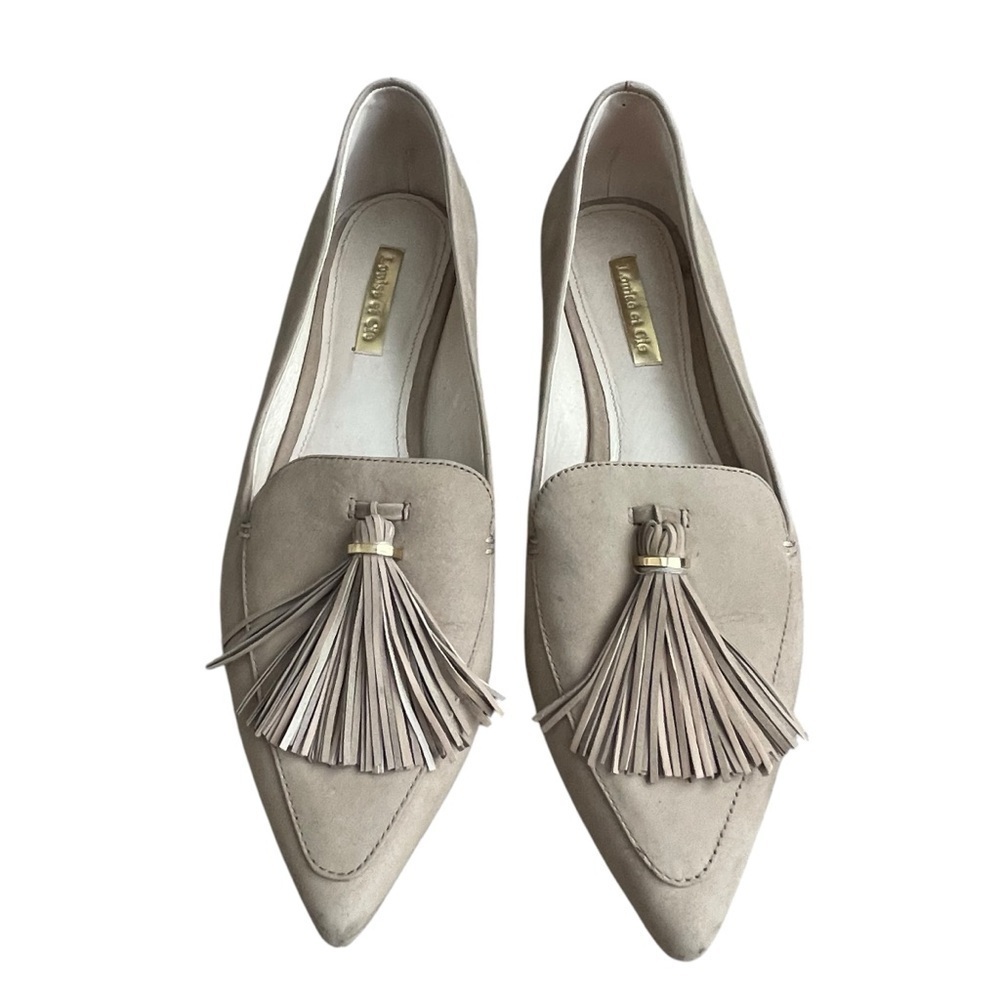 Louise et Cie Abriana Tassel Loafers Flat Shoes Women’s Size 8 Suede Comfortable - Picture 2 of 9
